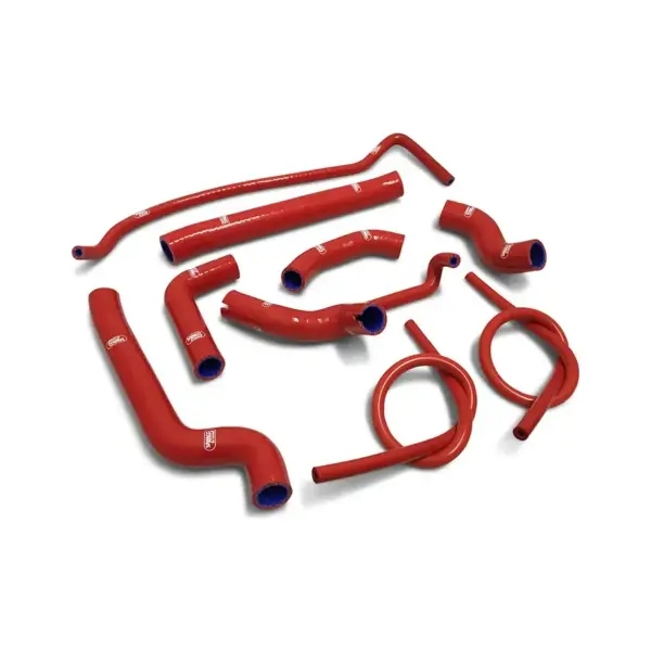 SAMCO SPORT Siliconschlauch Kit 9 teilig rot für Ducati 939 Supersport (S), 2017-2020 und Supersport 950 (S), 2021-2025
