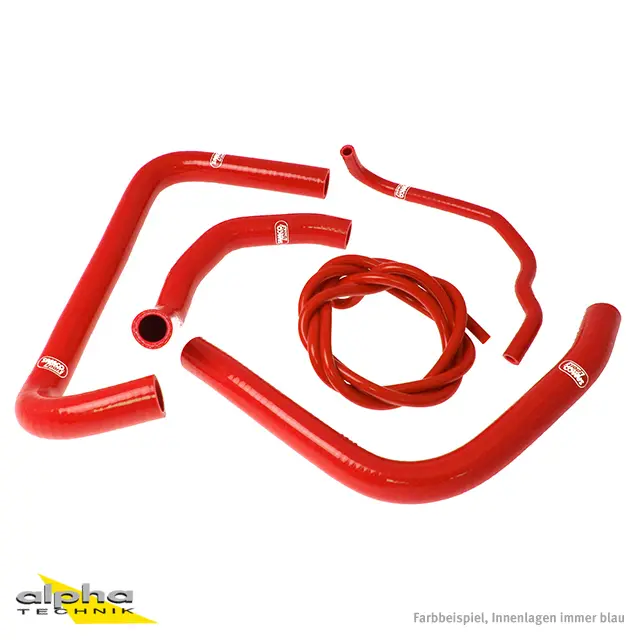 SAMCO SPORT Siliconschlauch Kit rot für Honda CBR900RR Modelljahr 1992-1993