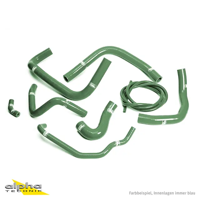 SAMCO SPORT Siliconschlauch Kit B.R. green für Honda CBR900RR Modelljahr 1996-1997