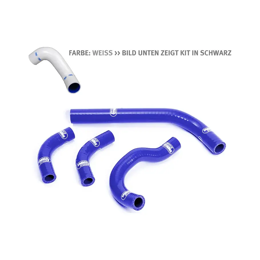 SAMCO SPORT Siliconschlauch Kit weiß für Honda CRF250R CRF250X Modelljahr 2003-2019