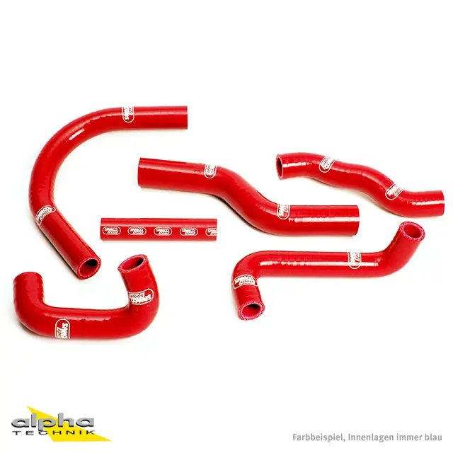 SAMCO SPORT Siliconschlauch Kit rot für Honda VFR400 Modelljahr 1989-1993