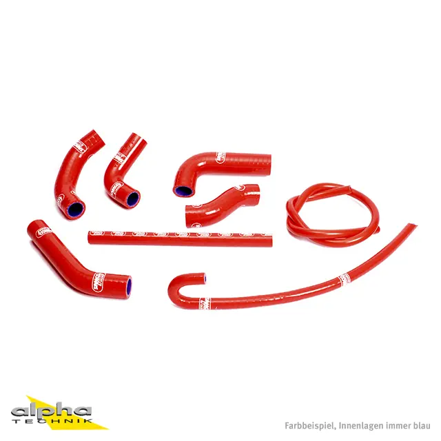 SAMCO SPORT Siliconschlauch Kit rot für Honda XR650R Modelljahr 2000-2010