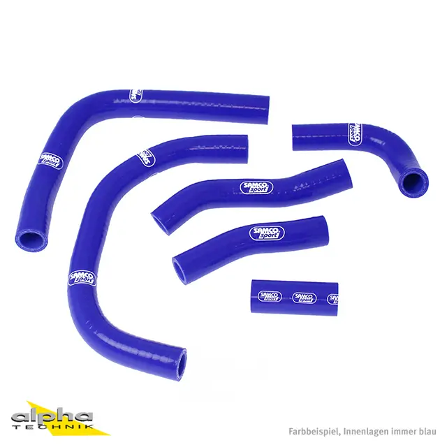 SAMCO SPORT Siliconschlauch Kit blau für Honda NSR400R Modelljahr 1985-1989