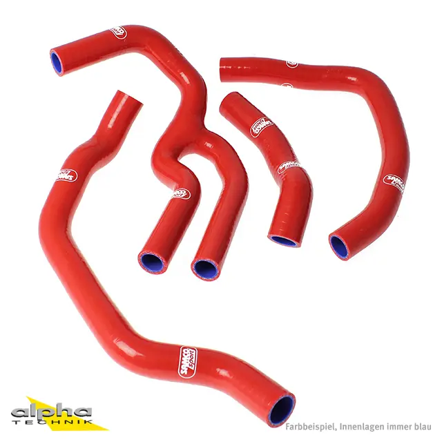 SAMCO SPORT Siliconschlauch Kit rot für Honda CB500 Modelljahr 1993-2002