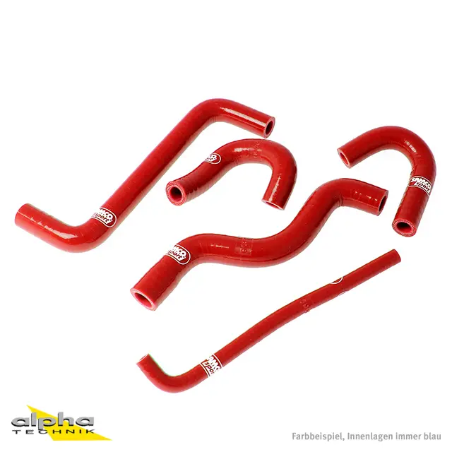 SAMCO SPORT Siliconschlauch Kit 5 teilig rot für Honda CBR125R Modelljahr 2004-2019