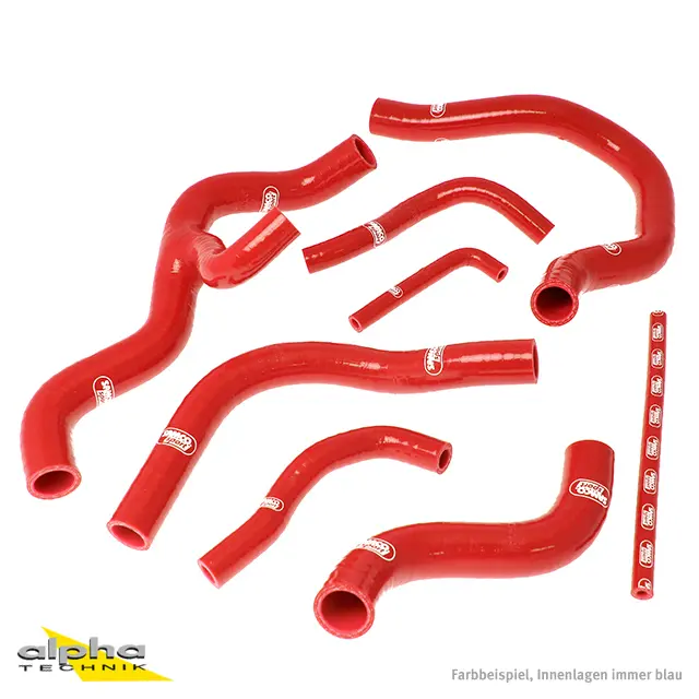 SAMCO SPORT Siliconschlauch Kit rot für Honda CB600F Hornet Modelljahr 2007-2014