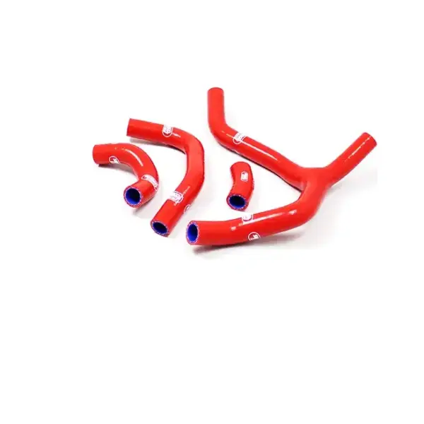SAMCO SPORT Siliconschlauch Kit Y-Stück - Race Design rot für Honda CRF450R Modelljahr 2013-2014