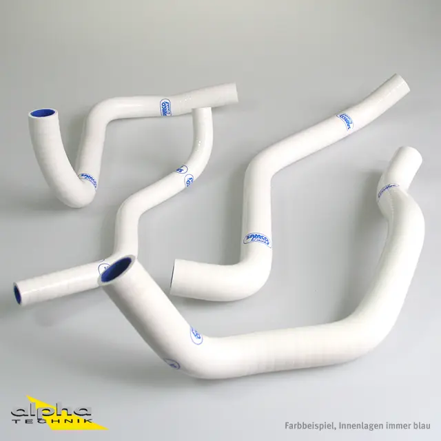 SAMCO SPORT Siliconschlauch Kit weiß für Honda CBR500R CB500F CB500X Modelljahr 2013-2024