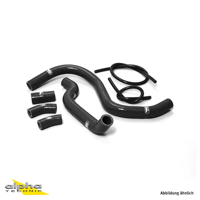 SAMCO SPORT Siliconschlauch Kit schwarz für Honda VFR750F Modelljahr 1990-1993