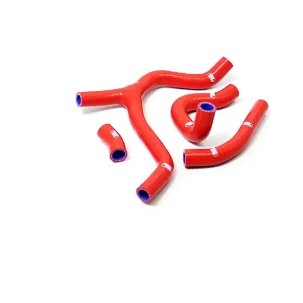 SAMCO SPORT Siliconschlauch Kit Y-Stück - Race Design rot für Honda CRF450R CRF450RE Modelljahr 2015-2017