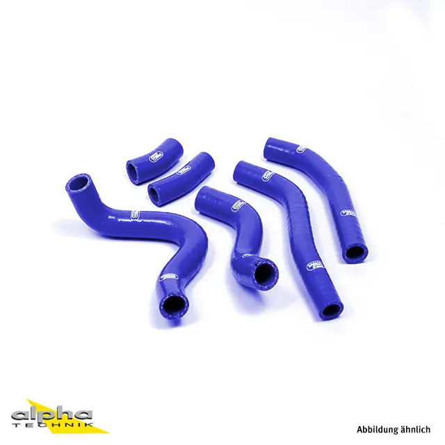 SAMCO SPORT Siliconschlauch Kit OEM Design blau für Honda CRF450R Modelljahr 2015-2016