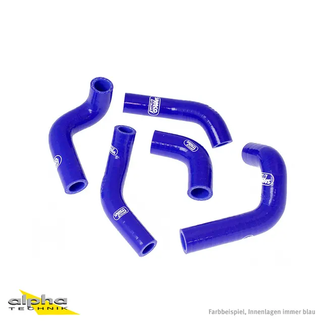 SAMCO SPORT Siliconschlauch Kit blau für Husqvarna TC400 TC450 TC510 TE400 TE450 TE510 Modelljahr 2002-2009