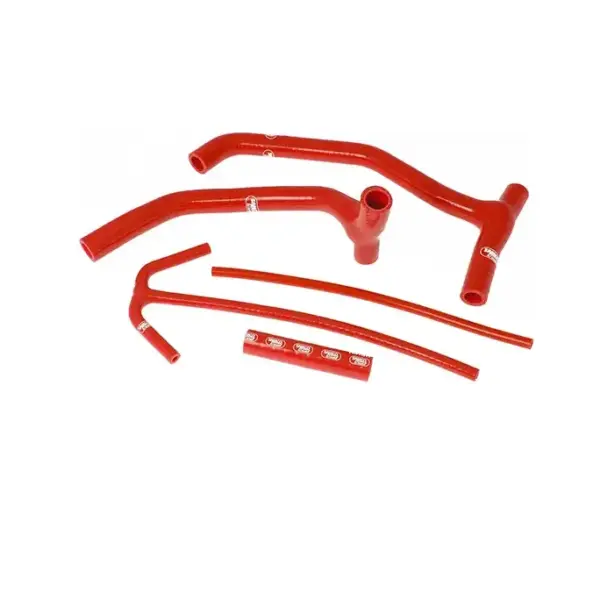 SAMCO SPORT Siliconschlauch Kit rot für Husqvarna SM570R ab Modelljahr 2001