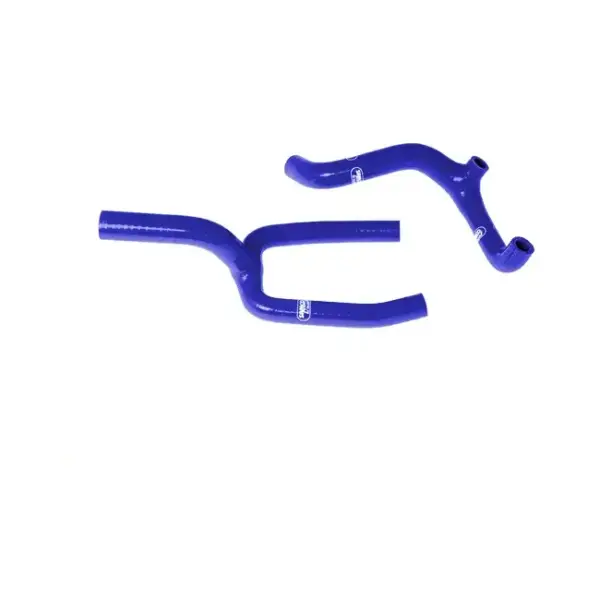 SAMCO SPORT Siliconschlauch Kit Y-Stück - Race Design blau für Husqvarna CR125 WR125 Modelljahr 2006-2013