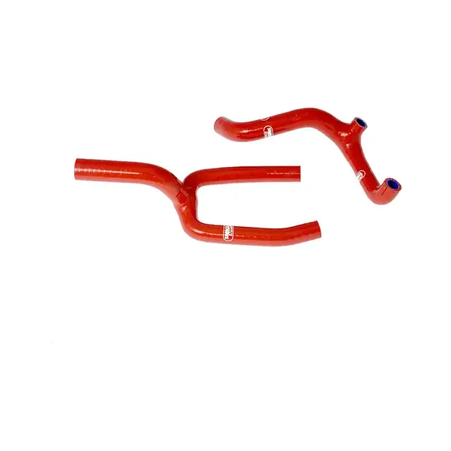 SAMCO SPORT Siliconschlauch Kit Y-Stück - Race Design rot für Husqvarna CR125 WR125 Modelljahr 2006-2013