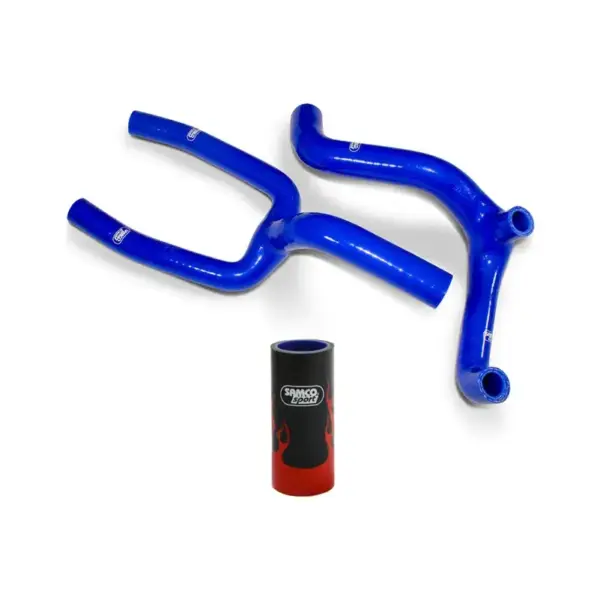 SAMCO SPORT Siliconschlauch Kit Y-Stück - Race Design (Flammen) für Husqvarna CR125 WR125 Modelljahr 2006-2013