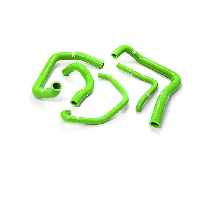 SAMCO SPORT Siliconschlauch Kit grün für Kawasaki ZX6R ZX6RR Modelljahr 2005-2006