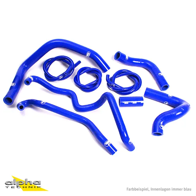 SAMCO SPORT Siliconschlauch Kit blau für Kawasaki ZX10R Modelljahr 2004-2005
