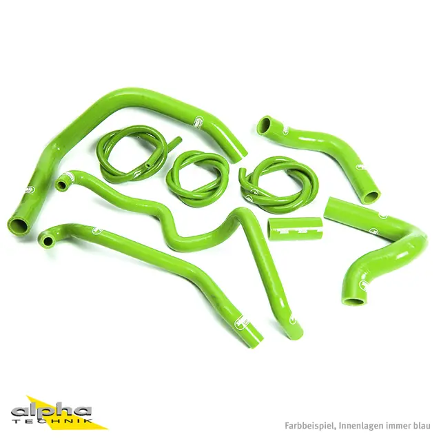 SAMCO SPORT Siliconschlauch Kit grün für Kawasaki ZX10R Modelljahr 2004-2005