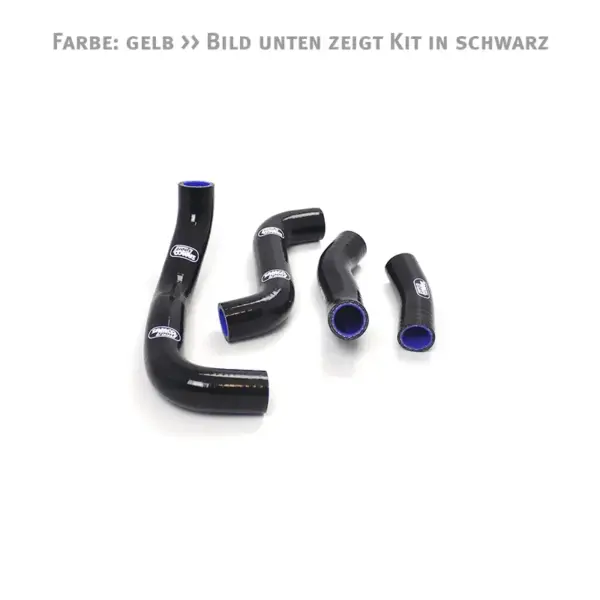SAMCO SPORT Siliconschlauch Kit gelb für Kawasaki ZRX1100 ZRX1200 ab Modelljahr 1997- nur für Fahrzeuge ohne Vergaserenteisung