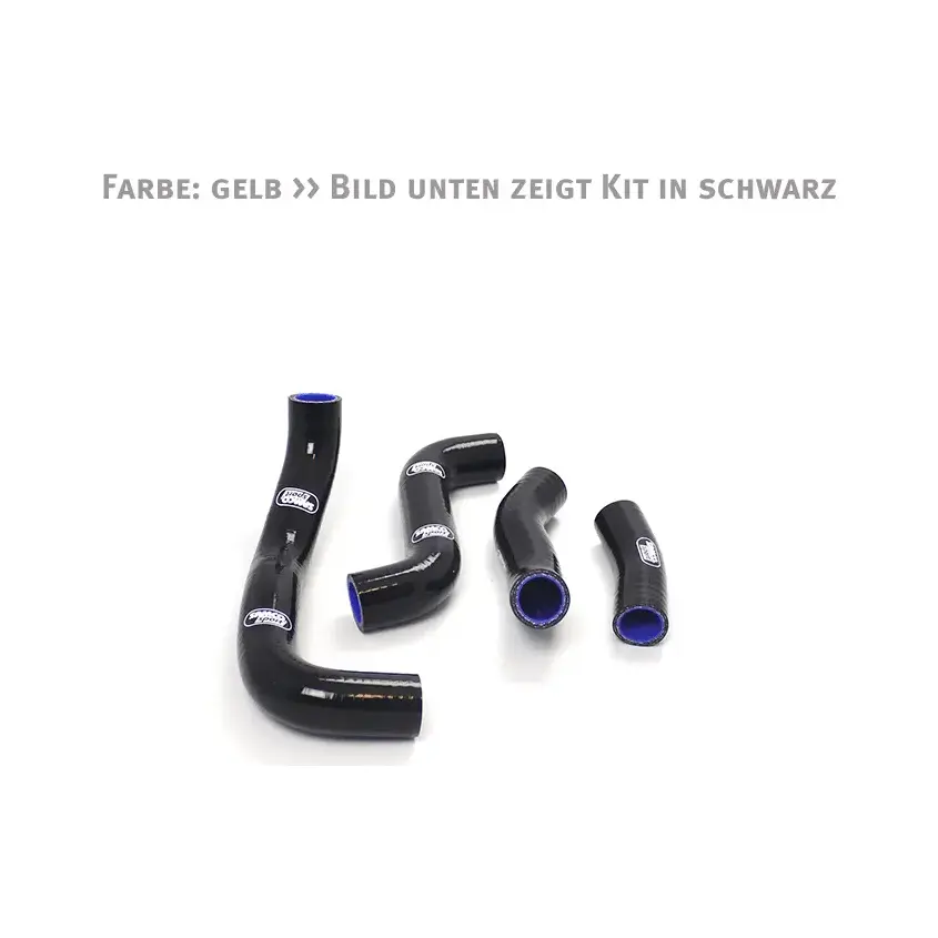 SAMCO SPORT Siliconschlauch Kit gelb für Kawasaki ZRX1100 ZRX1200 ab Modelljahr 1997- nur für Fahrzeuge ohne Vergaserenteisung