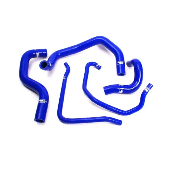 SAMCO SPORT Siliconschlauch Kit blau für Kawasaki ZX6R ZX6RR Modelljahr 2003-2004