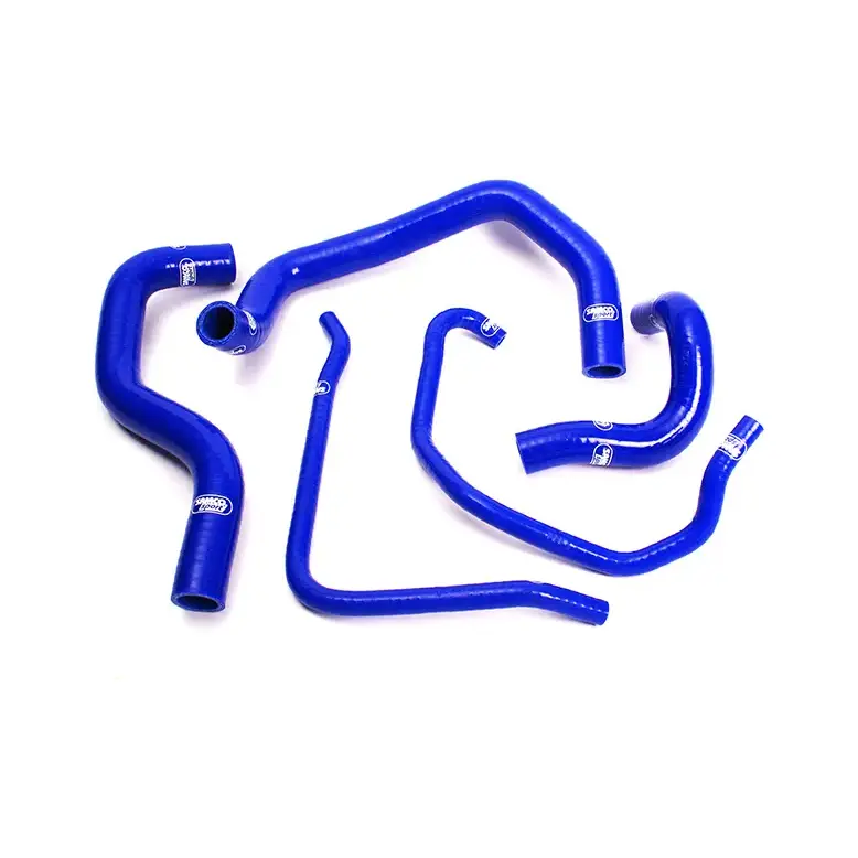 SAMCO SPORT Siliconschlauch Kit blau für Kawasaki ZX6R ZX6RR Modelljahr 2003-2004