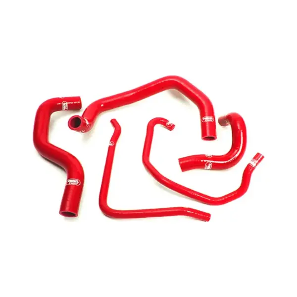 SAMCO SPORT Siliconschlauch Kit rot für Kawasaki ZX6R ZX6RR Modelljahr 2003-2004