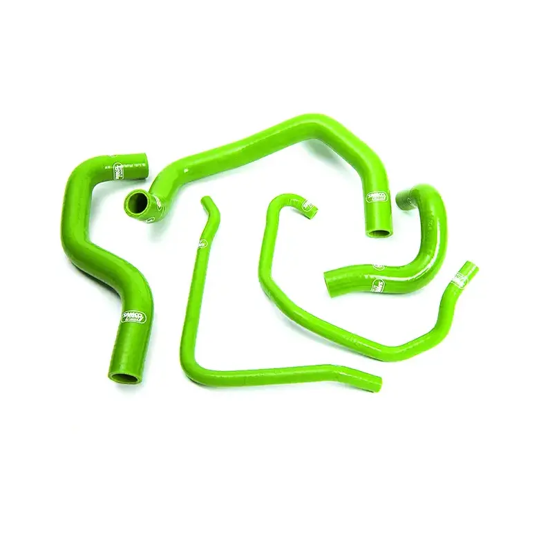 SAMCO SPORT Siliconschlauch Kit grün für Kawasaki ZX6R ZX6RR Modelljahr 2003-2004