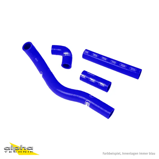 SAMCO SPORT Siliconschlauch Kit blau für Kawasaki KX500 Modelljahr 1983-2004