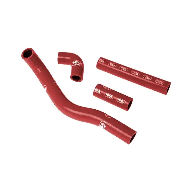 SAMCO SPORT Siliconschlauch Kit rot für Kawasaki KX500 Modelljahr 1983-2004