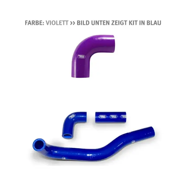 SAMCO SPORT Siliconschlauch Kit violett für Kawasaki KX500 Modelljahr 1983-2004