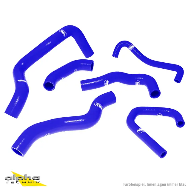 SAMCO SPORT Siliconschlauch Kit blau für Kawasaki ZX6R Modelljahr 2009-2024
