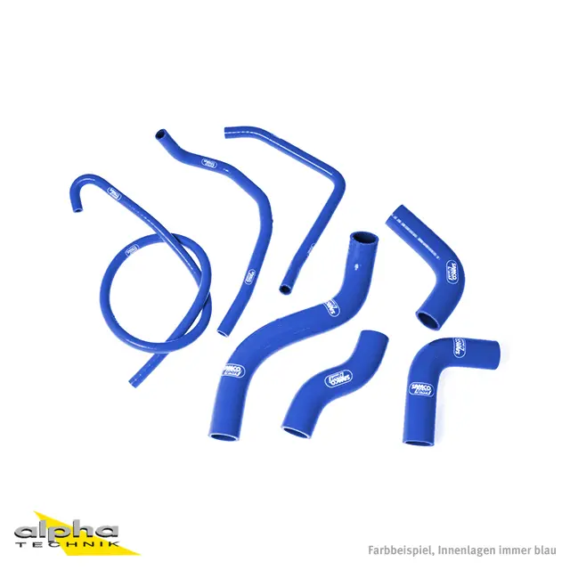 SAMCO SPORT Siliconschlauch Kit blau für Kawasaki Z1000 Modelljahr 2003-2006