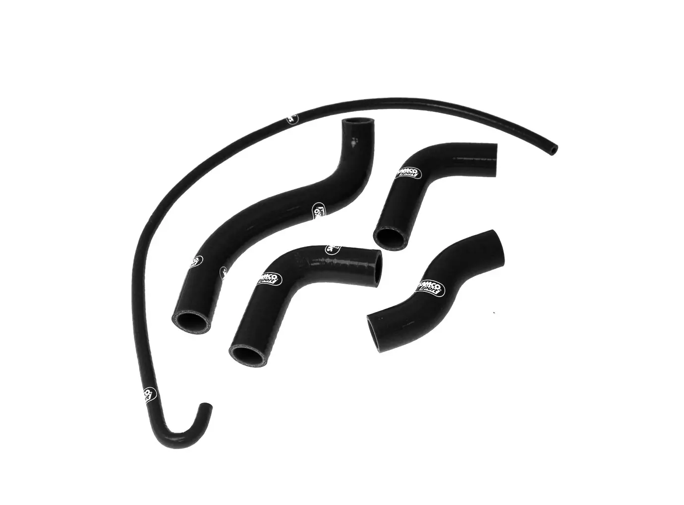 SAMCO SPORT Siliconschlauch Kit schwarz für Kawasaki Z750 Modelljahr 2004-2006
