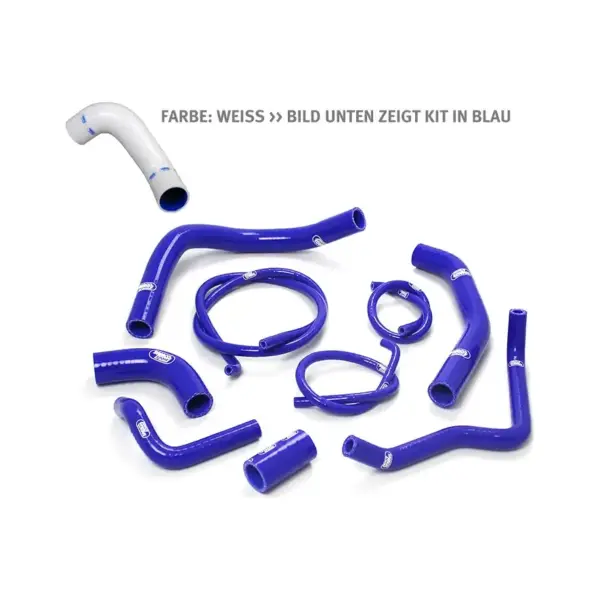 SAMCO SPORT Siliconschlauch Kit weiß für Kawasaki Z1000 Modelljahr 2010-2013