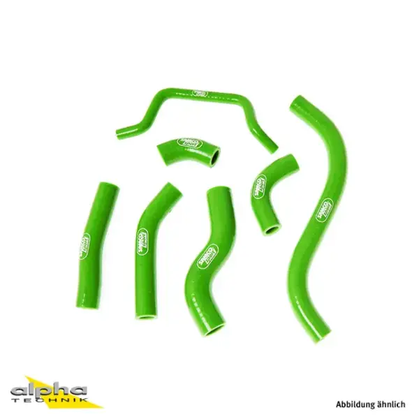 SAMCO SPORT Siliconschlauch Kit OEM Design grün für Kawasaki KX450F Modelljahr 2012-2015