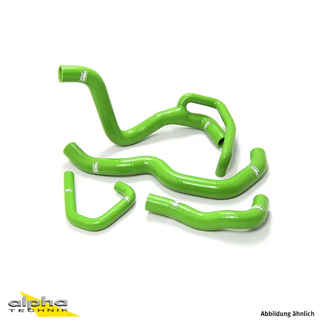 SAMCO SPORT Siliconschlauch Kit Race Bike Hoses grün für Kawasaki ZX6R Modelljahr 2009-2024