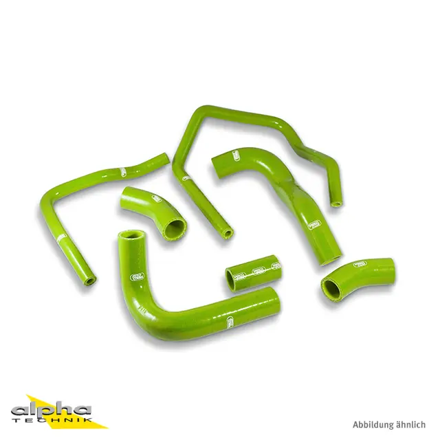 SAMCO SPORT Siliconschlauch Kit grün für Kawasaki ZX9R Modelljahr 1998-2003