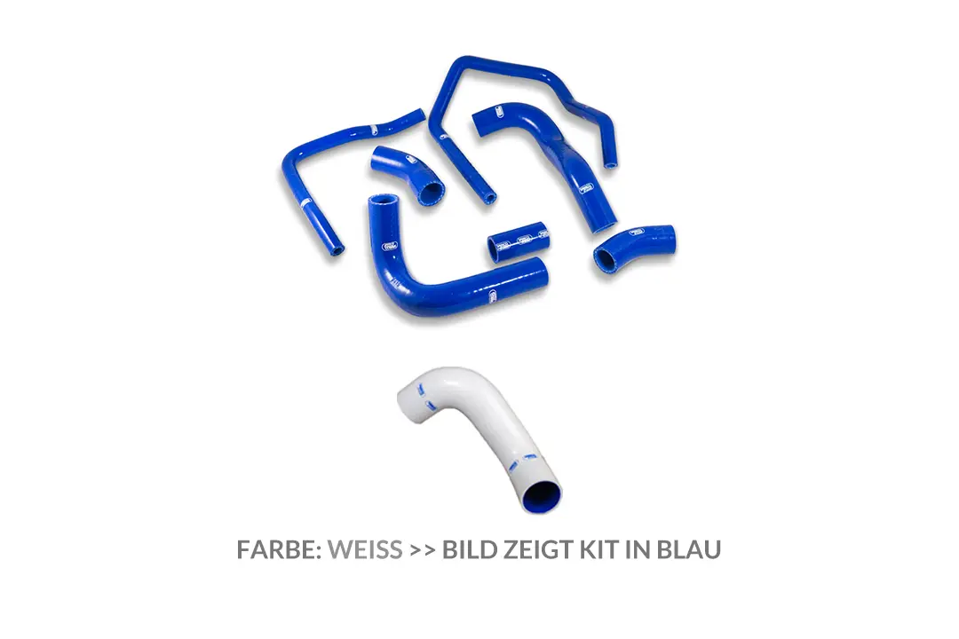 SAMCO SPORT Siliconschlauch Kit weiß für Kawasaki ZX9R Modelljahr 1998-2003