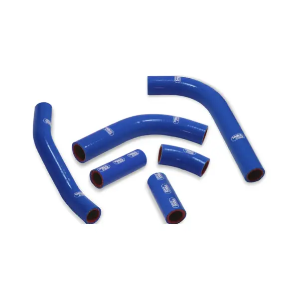 SAMCO SPORT Siliconschlauch Kit OEM Design blau für Kawasaki KX450F Modelljahr 2019-2023