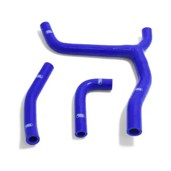 SAMCO SPORT Silikonschlauch Kit Y-Stück - Race Design blau für Kawasaki KX250 Modelljahr 2021-2023