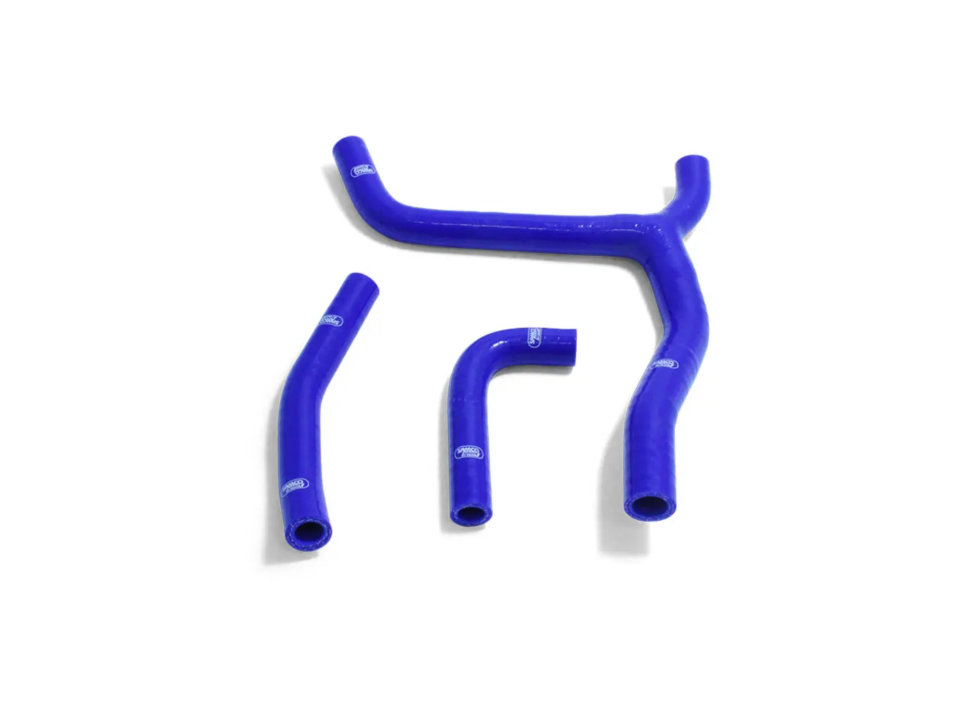 SAMCO SPORT Silikonschlauch Kit Y-Stück - Race Design blau für Kawasaki KX250 Modelljahr 2021-2023