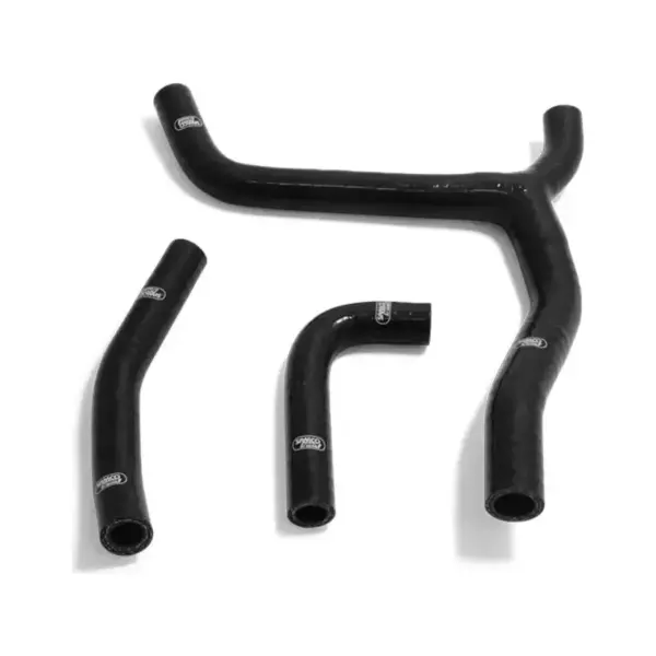 SAMCO SPORT Silikonschlauch Kit Y-Stück - Race Design schwarz für Kawasaki KX250 Modelljahr 2021-2023