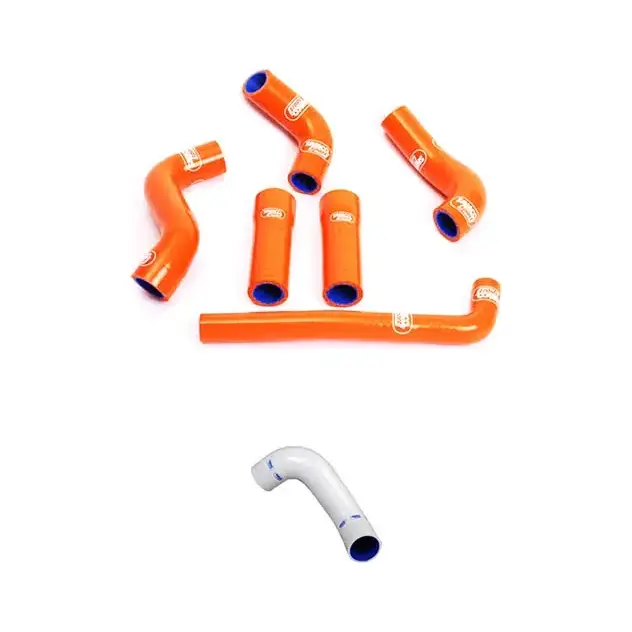 SAMCO SPORT Siliconschlauch Kit OEM Design weiß für KTM 450 EXC 525 EXC Modelljahr 2004-2007