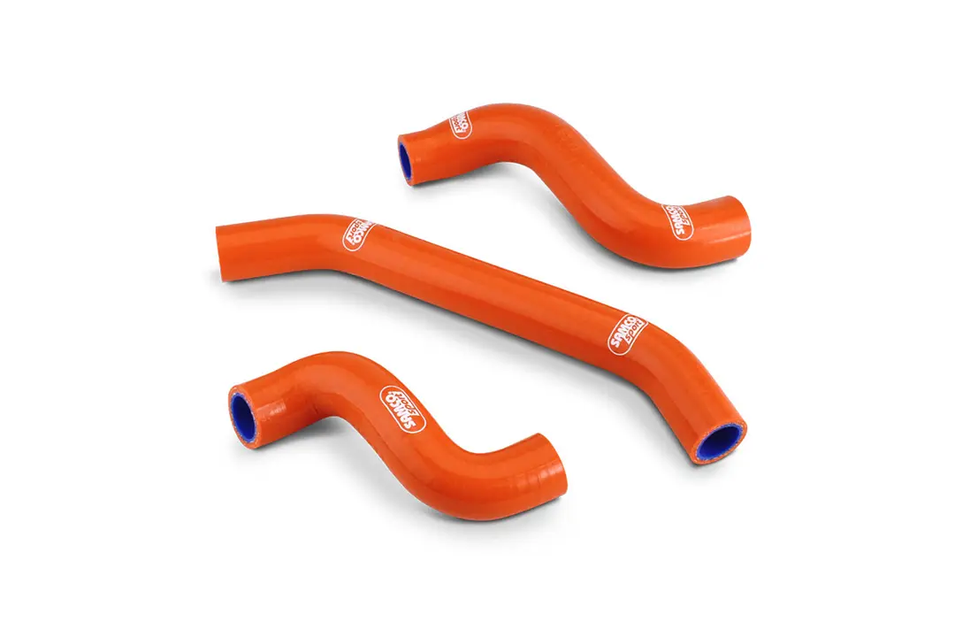 SAMCO SPORT Silikonschlauch Kit, 3-teilig, orange für KTM und Husqvarna Modelle