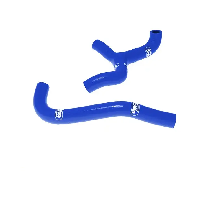 SAMCO SPORT Siliconschlauch Kit Y-Stück - Race Design blau für KTM 65 SX Modelljahr 2009-2015