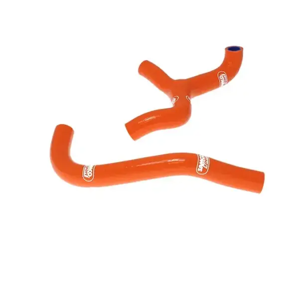 SAMCO SPORT Siliconschlauch Kit Y-Stück - Race Design rot für KTM 65 SX Modelljahr 2009-2015