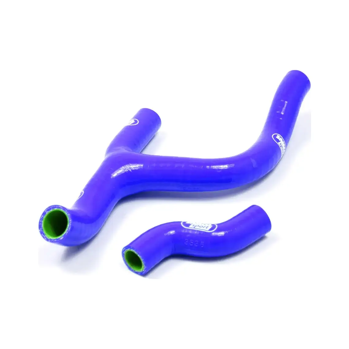 SAMCO SPORT Siliconschlauch Kit Y-Stück - Race Design blau für KTM 250 SX-F 250 XC-F 350 SX-F XCF350 Husqvarna FC250 FC350 Modelljahr 2011-2015