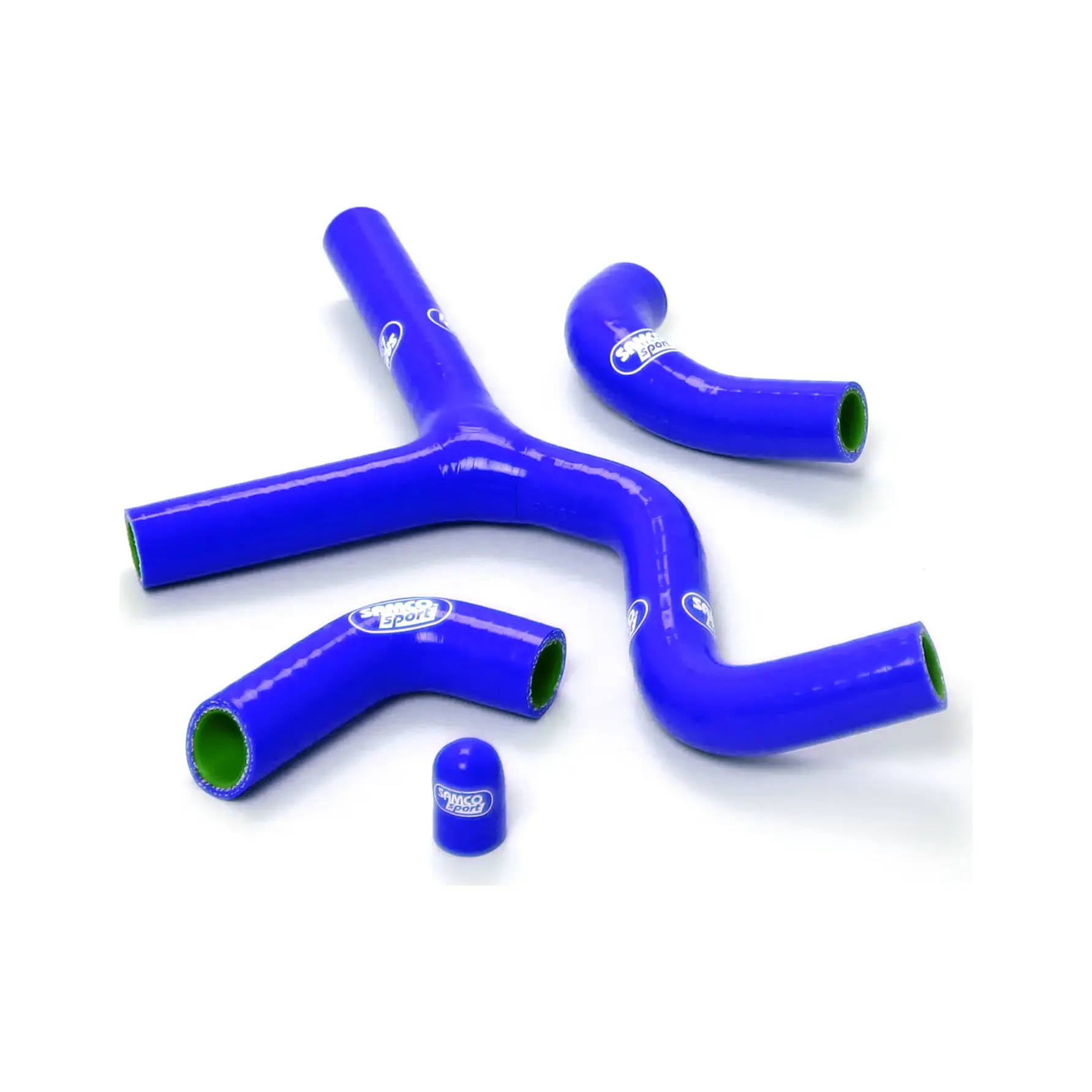 SAMCO SPORT Siliconschlauch Kit Thermostat Bypass blau für KTM 400 EXC 520 EXC 450 EXC 525 EXC Modelljahr 2000-2007